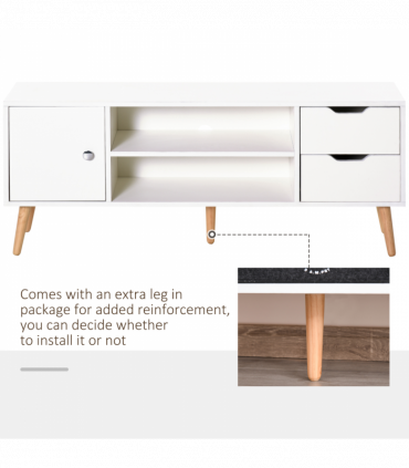 Modern TV Stand  Storage Shelf Media Console Table Entertainment Center