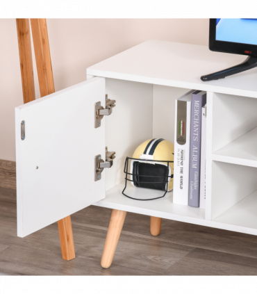 Modern TV Stand  Storage Shelf Media Console Table Entertainment Center