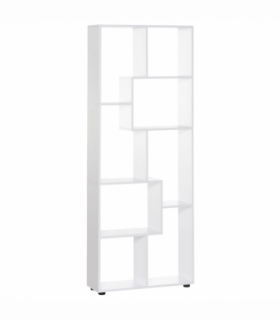 Multipurpose 8-Grid Bookshelf Decorative Shelf, Bathroom, Kitchen White
