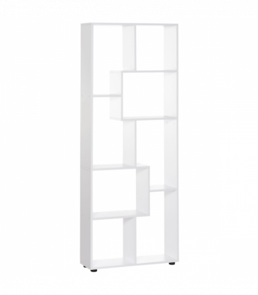 Multipurpose 8-Grid Bookshelf Decorative Shelf, Bathroom, Kitchen White