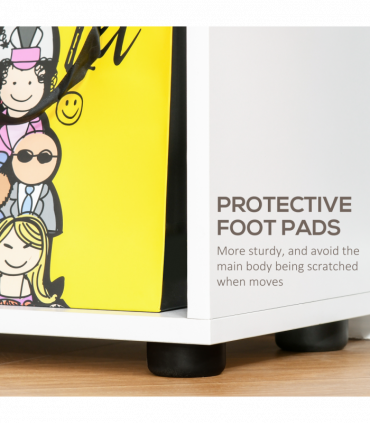 Multipurpose 8-Grid Bookshelf Decorative Shelf, Bathroom, Kitchen White