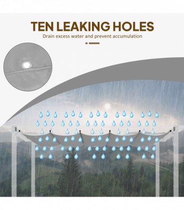 Outsunny Pergola Shade Cover Replacement Canopy for 3 x 3(m) Pergola