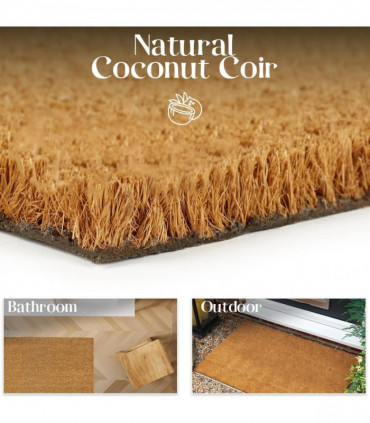Plain Coir 100cm x 300cm - Brown