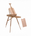 Tripod Art Easel Wooden Drawing Board Workstation Folding French Sketch HOMCOM