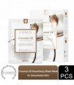 FOREO Sheet Mask with Coconut Oil Extracts Farm To Face Moisture-Boosting, 3 Pcs