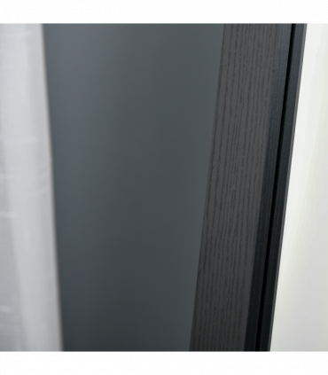 HOMCOM Full Length Mirror, Floor Standing or Wall-Mounted Long Mirror, Black