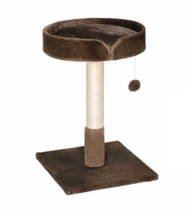 Small Cat Tree for Indoor Cats W/ Sisal Scratching Post Bed Cushion Toy Pawhut