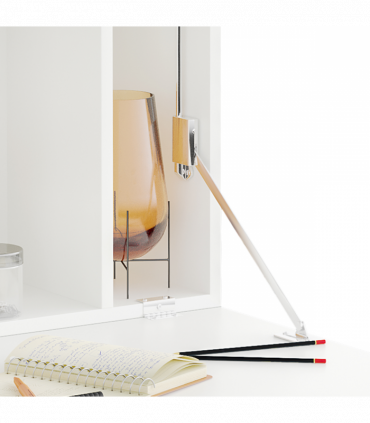 Wall Mounted Table Drop Leaf Floating Laptop Desk w/ Storage for Home Office