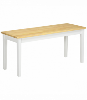 Wood Dining Bench Wooden Bench for 2 People, Natural Wood Effect