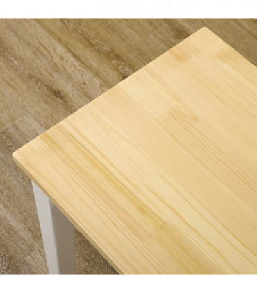 Wood Dining Bench Wooden Bench for 2 People, Natural Wood Effect