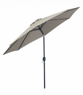 3m Parasol Patio Umbrella,Tilt and CrankLight Grey