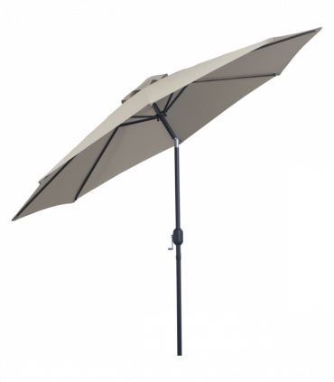 3m Parasol Patio Umbrella,Tilt and CrankLight Grey