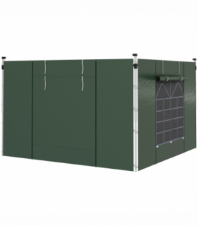 Outsunny 3x3(m) or 3x6m Pop Up Gazebo Side Panels Replacement, 2 Pack, Green