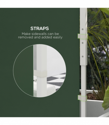 Outsunny 3x3(m) or 3x6m Pop Up Gazebo Side Panels Replacement, 2 Pack, Green