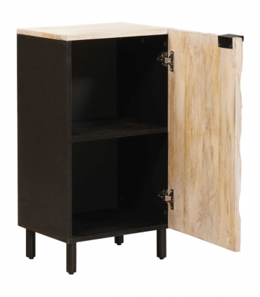 vidaXL Sideboard White Wash Finish 40 x 33.5 x 75 cm Solid Mango Wood