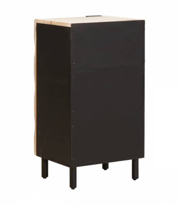 vidaXL Sideboard White Wash Finish 40 x 33.5 x 75 cm Solid Mango Wood