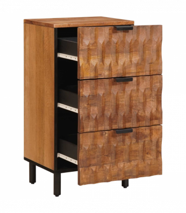 vidaXL Sideboard with Drawer Acacia Brown Finish 40 x 33.5 x 75 cm