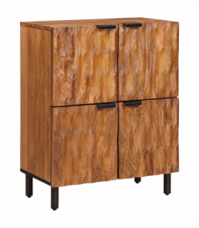 vidaXL Sideboard with Storage Acacia Brown Finish 60 x 33.5 x 75 cm