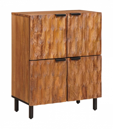 vidaXL Sideboard with Storage Acacia Brown Finish 60 x 33.5 x 75 cm