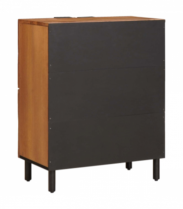 vidaXL Sideboard with Storage Acacia Brown Finish 60 x 33.5 x 75 cm