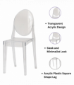GHOST CLEAR PLASTIC CHAIR DINING CHAIR