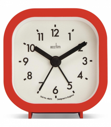 Acctim Robyn Mini Bedside Red Alarm Clock 16304