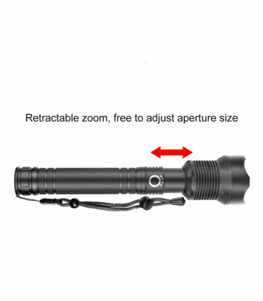 USB Recharge LED Flashlight 3 Lighting Modes Outdoor Camping Hiking Flashlight Work Light