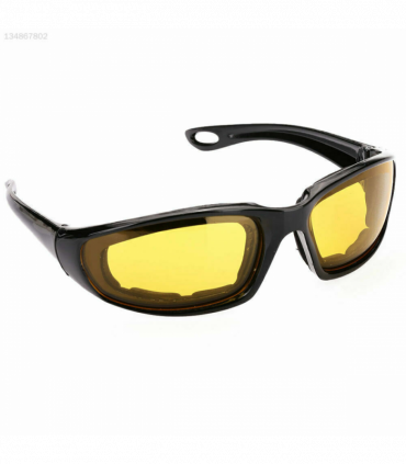 3 pairs  Motorcycle Sports Biker Riding Glasses Wind Resistant Eye Protection Women Men Sports Goggles Cycling Glasses Sunglasses Gray/Clear/Yellow