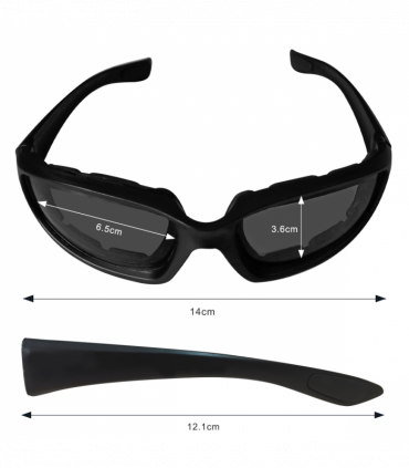 3 pairs  Motorcycle Sports Biker Riding Glasses Wind Resistant Eye Protection Women Men Sports Goggles Cycling Glasses Sunglasses Gray/Clear/Yellow