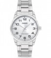 Casio Men's Analogue Stainless Steel Easy Reader Silver Dial Watch - MTP-V001D-7BUDF