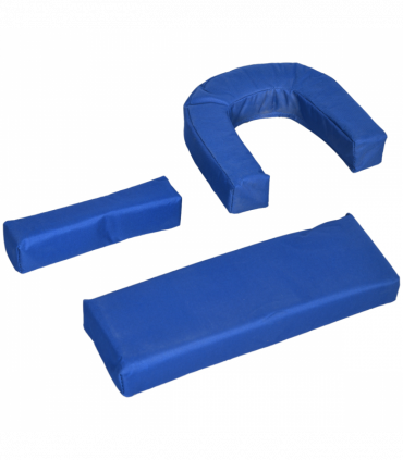 Outsunny Folding Sun Lounger Set of 2 Reclining Chair with Reading Hole Blue