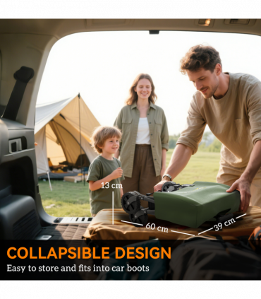 Outsunny 41L Festival Trolley, 60kg Heavy Duty Folding Trolley Cart, Green