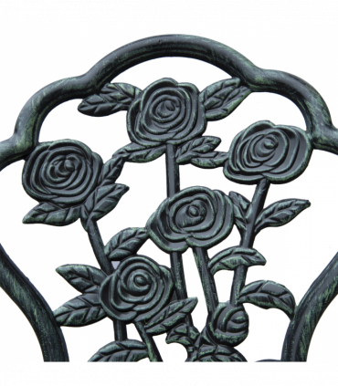 3 Pcs Cast Aluminum Bistro Set-Green