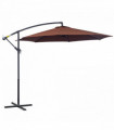 3 m Hanging Umbrella Parasol-Coffee