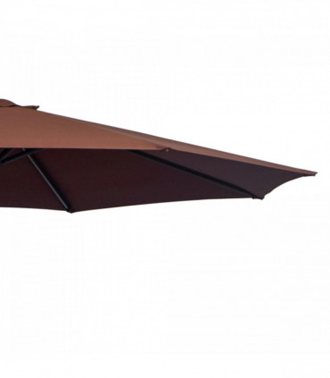 3 m Hanging Umbrella Parasol-Coffee