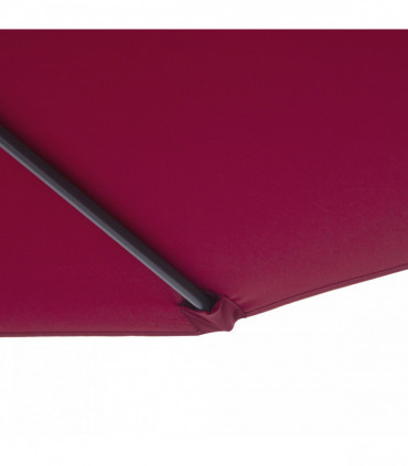 3m Banana Hanging Umbrella Garden Parasol-Red