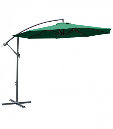 3m Garden Parasol Sun Shade Umbrella-Green