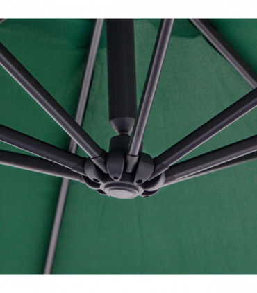 3m Garden Parasol Sun Shade Umbrella-Green