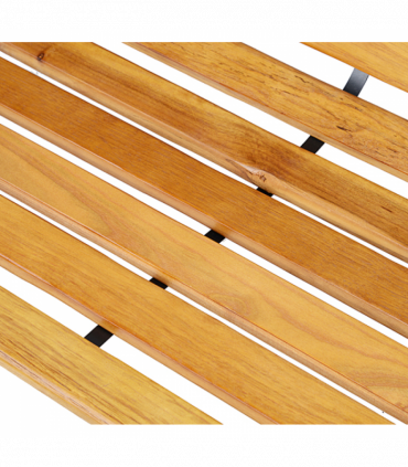 Garden Bench, 122Lx60Wx80H cm-Steel/Wood