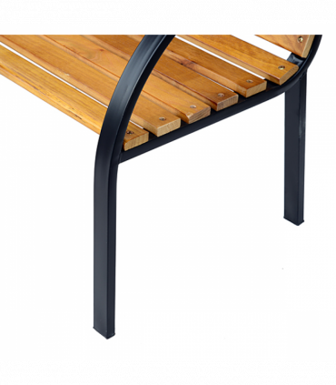 Garden Bench, 122Lx60Wx80H cm-Steel/Wood