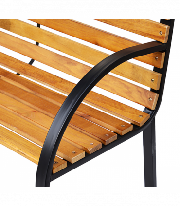 Garden Bench, 122Lx60Wx80H cm-Steel/Wood