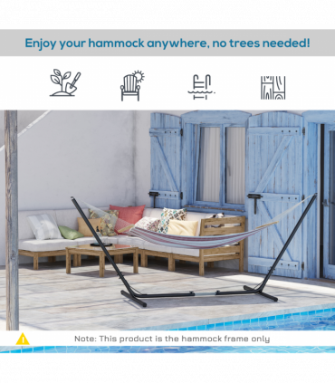 12ft/3.8m Hammock Stand Adjustable Universal Fit Garden Camping Picnic