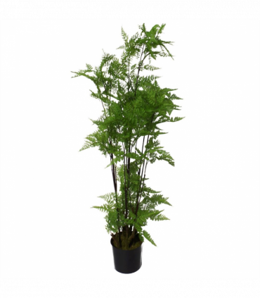 150cm Artificial Natural Moss Base Fern Foliage Plant with Copper Metal Plater