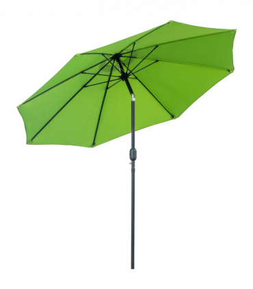 2.7M Patio Sun Umbrella Parasol Tilt Canopy Aluminium Light Green