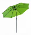 2.7M Patio Sun Umbrella Parasol Tilt Canopy Aluminium Light Green