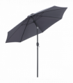 2.7M Patio Sun Umbrella Parasol Tilt Shade Aluminium Charcoal Grey