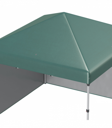 3 x 3 (M) Pop Up Gazebo Event Shelter with 2 Sidewalls, Weight Bags, Green