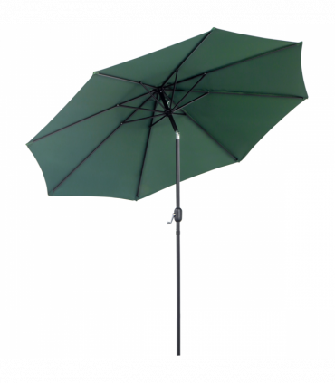 3(m) Patio Umbrella Outdoor Sunshade Canopy w/ Tilt & Crank Green Outsunny