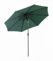 3(m) Patio Umbrella Outdoor Sunshade Canopy w/ Tilt & Crank Green Outsunny