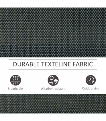 3-Seat Glider Rocking Chair for 3 People Bench Patio Furniture Metal Frame